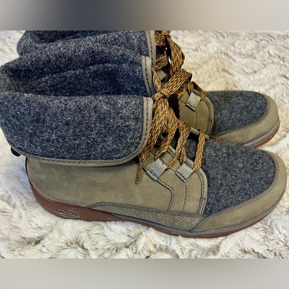 CHACO Waterproof Leather Barbary Boots Lace Up Outdoor Rain Winter 
Size 8.5 - Picture 3 of 10